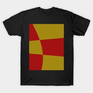 retro red and yellow 1960's design T-Shirt